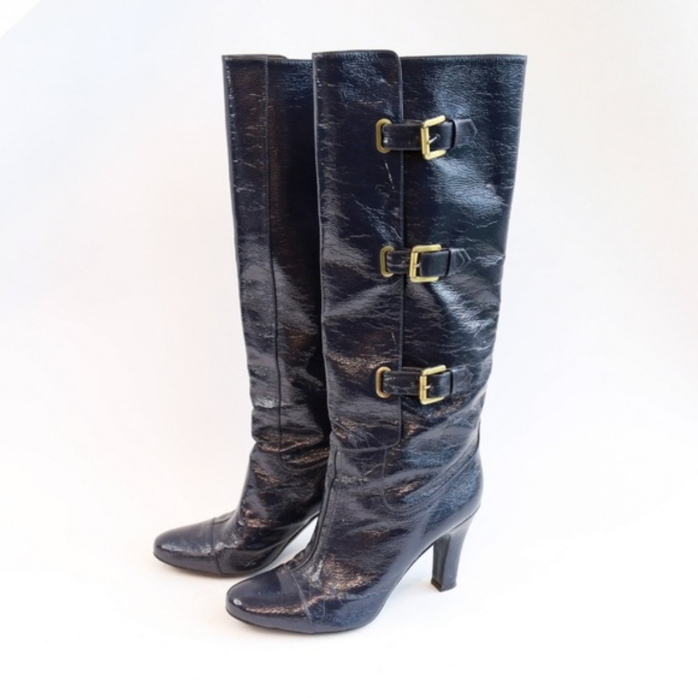 Katherine Heigl's personal boots! Stella McCartney Faux Patent Heeled Boots - Picture 2 of 4
